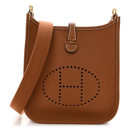 Hermes Taurillon Clemence Evelyne TPM Gold 1 of 10