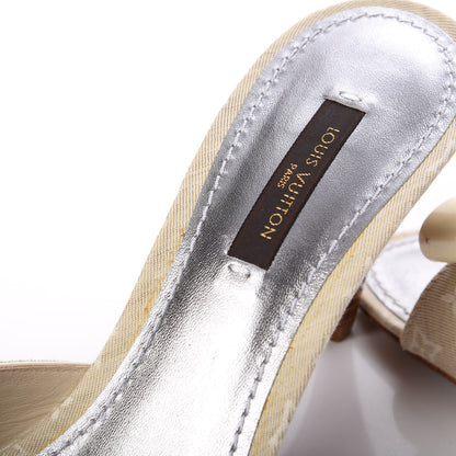Louis Vuitton Mini Lin Bow Mules 37.5 Dune 12 of 13