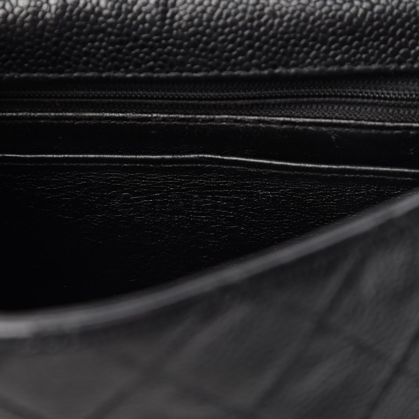 Caviar Quilted Mini Square Flap Black