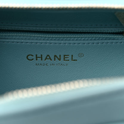 Chanel Lambskin Quilted Small Trendy CC Bowling Bag Light Blue 7 of 10