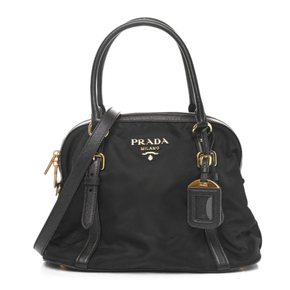Prada Tessuto Nylon Saffiano Small Tote Black 1 of 9