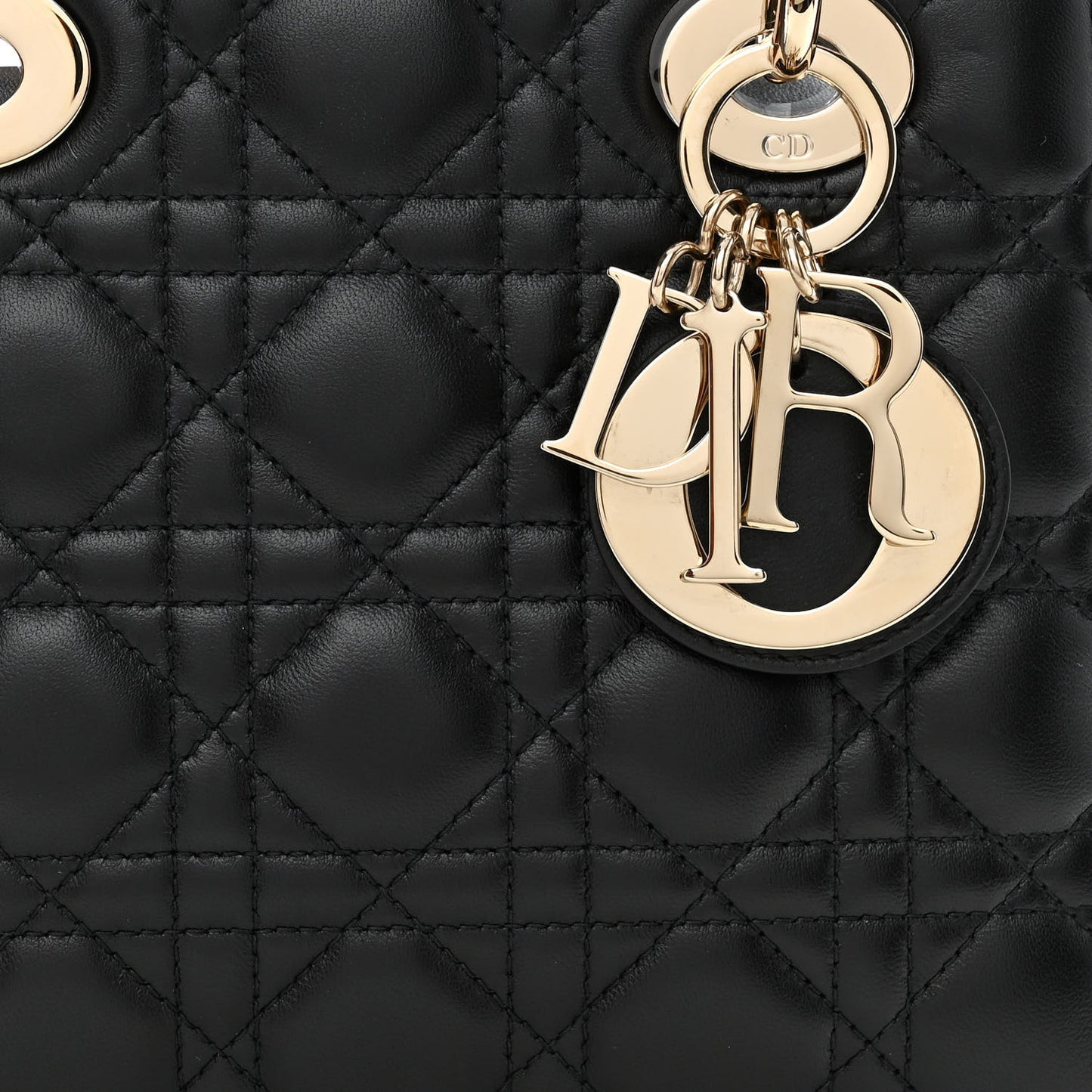 Lambskin Cannage Small My ABCDior Lady Dior Black