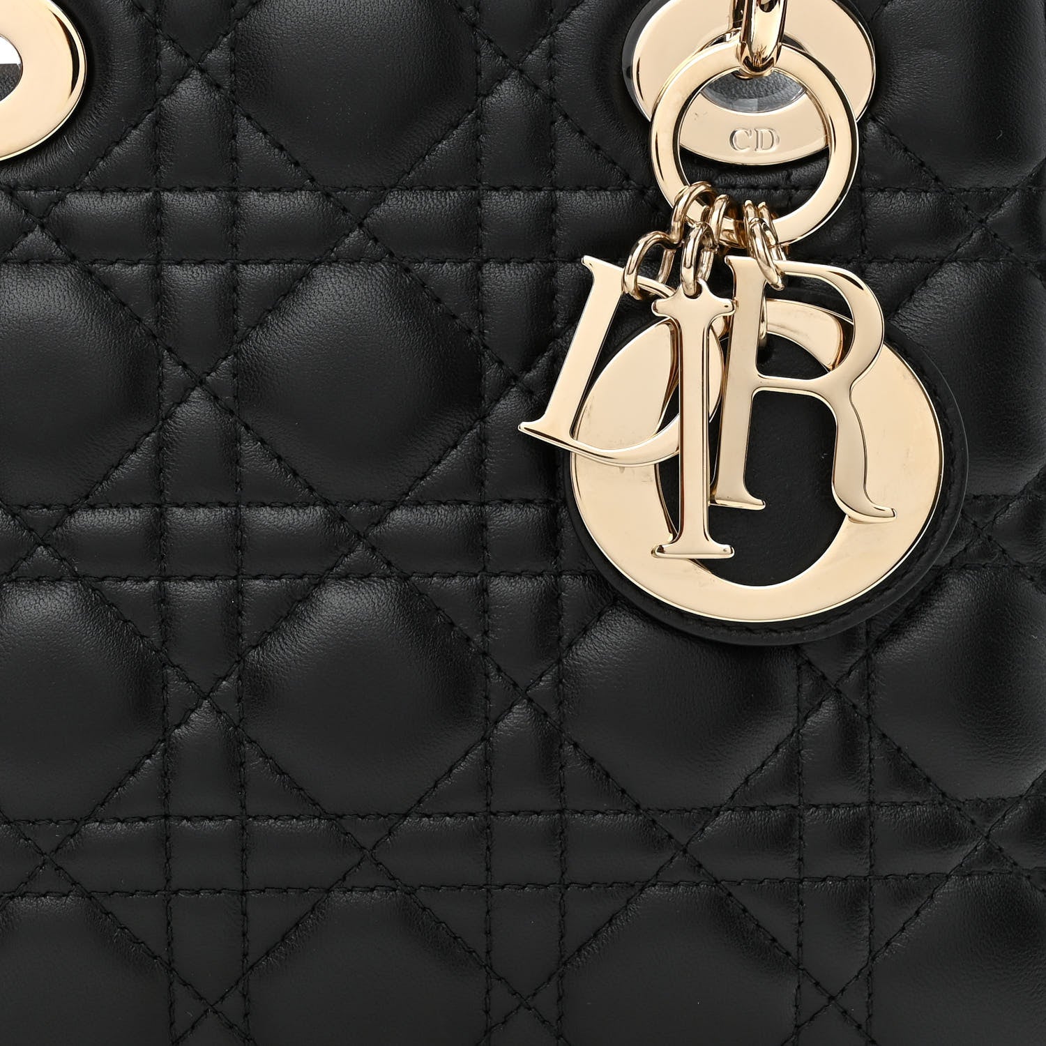 Christian Dior Lambskin Cannage Small My ABCDior Lady Dior Black 8 of 14
