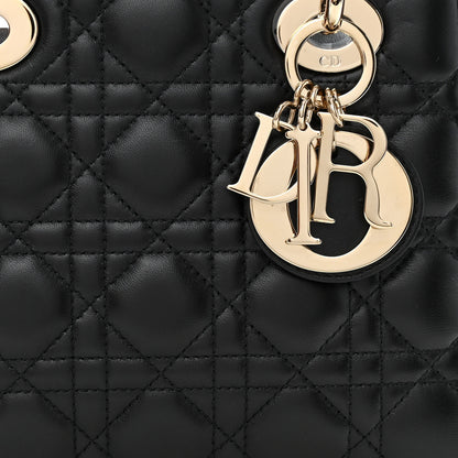 Christian Dior Lambskin Cannage Small My ABCDior Lady Dior Black 8 of 14
