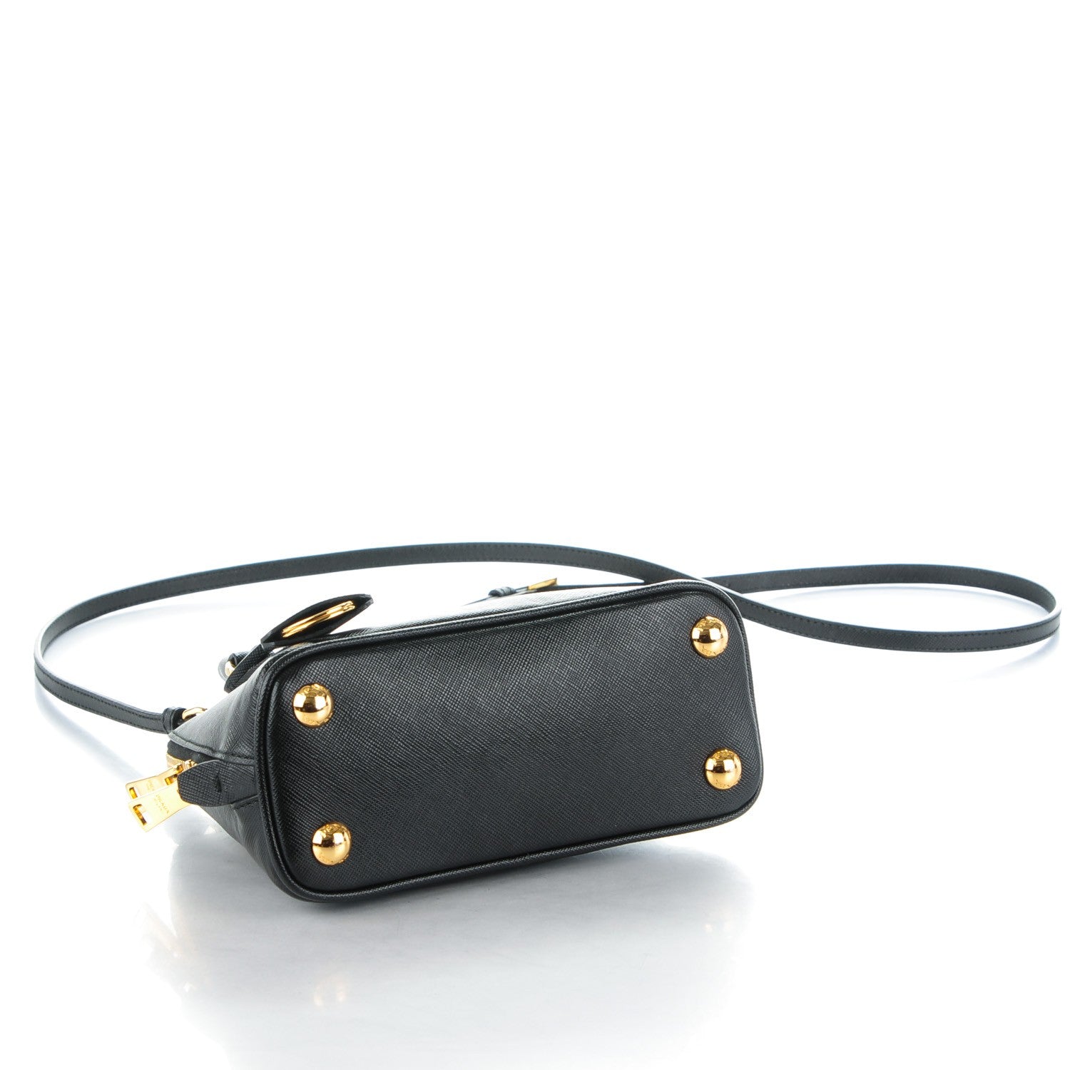 Prada Saffiano Lux Mini Promenade Tote Black 4 of 8