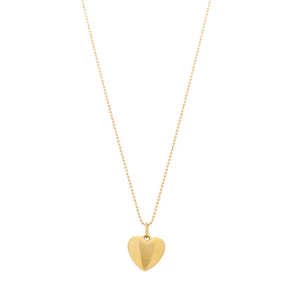Tiffany 18K Yellow Gold Heart Locket Pendant Necklace 1 of 6