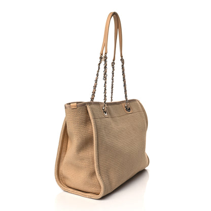 Chanel Mixed Fibers Small Deauville Tote Beige 4 of 11