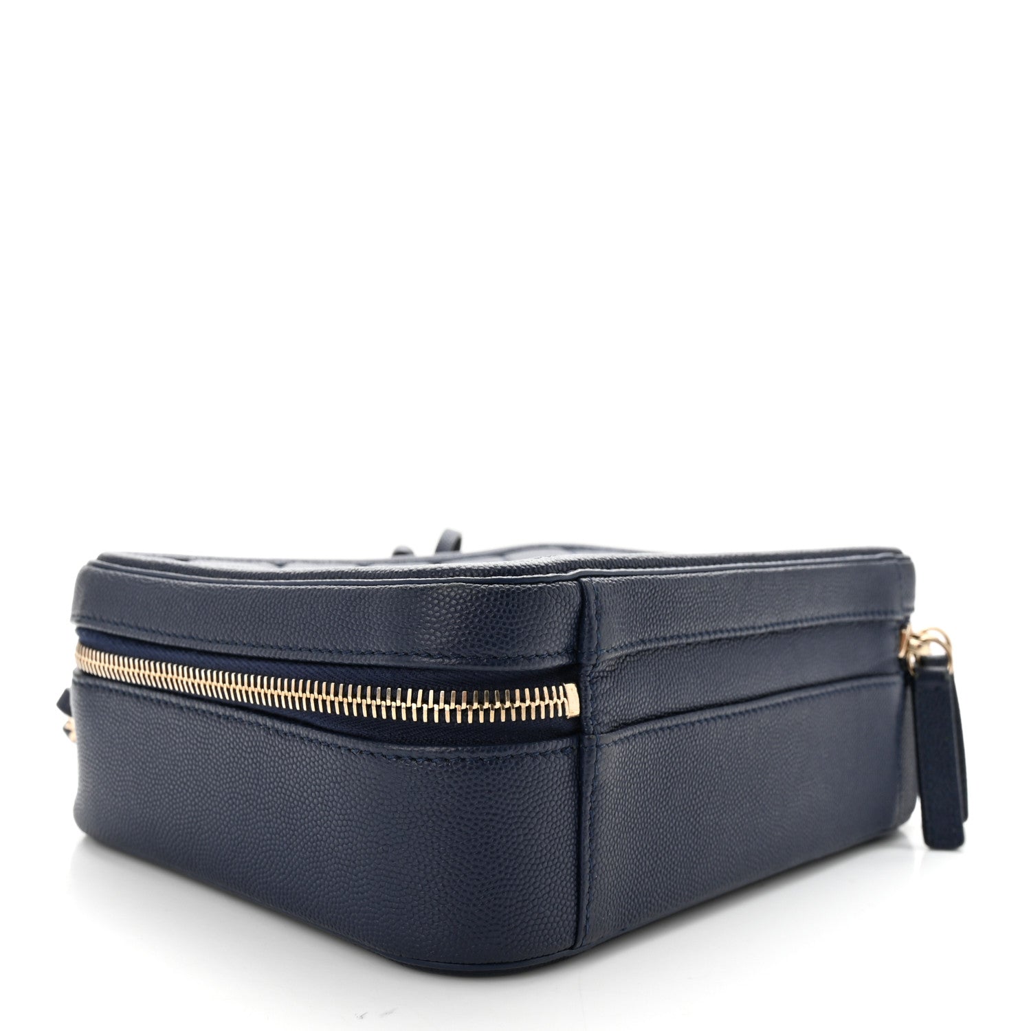 Chanel Caviar Quilted Medium CC Filigree Vanity Case Navy 4 of 14