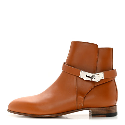 Hermes Calfskin Neo Low Boots 37 Natural 1 of 13
