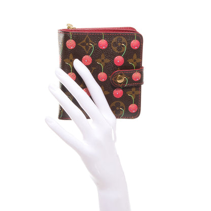 Louis Vuitton Monogram Cerises Compact Zippe Wallet 2 of 7