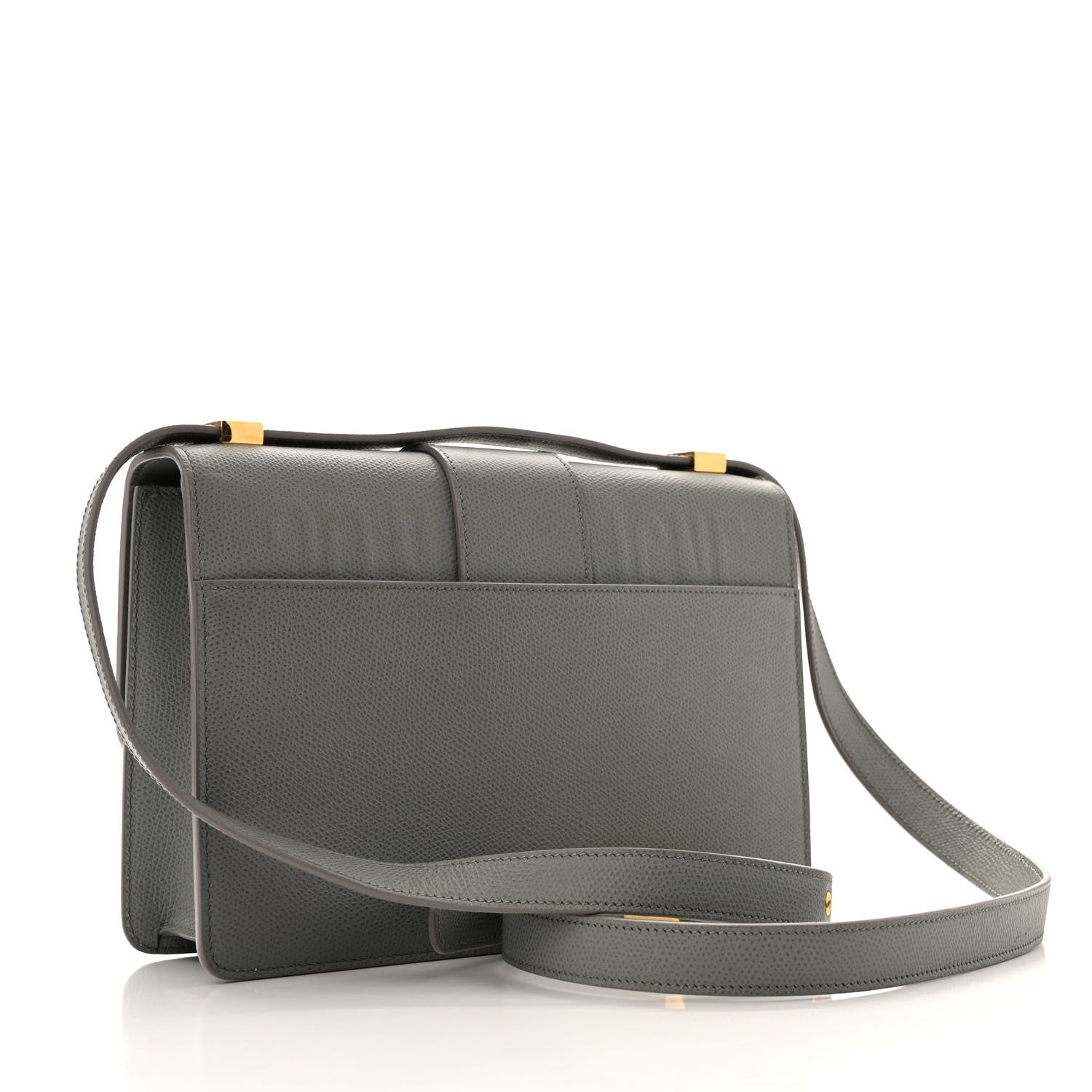 Christian Dior Grained Calfskin 30 Montaigne Flap Bag Grey 3 of 12