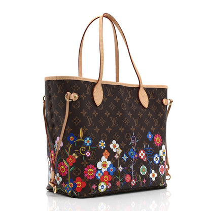 Louis Vuitton LV X TM Monogram Flowers Neverfull MM 4 of 10