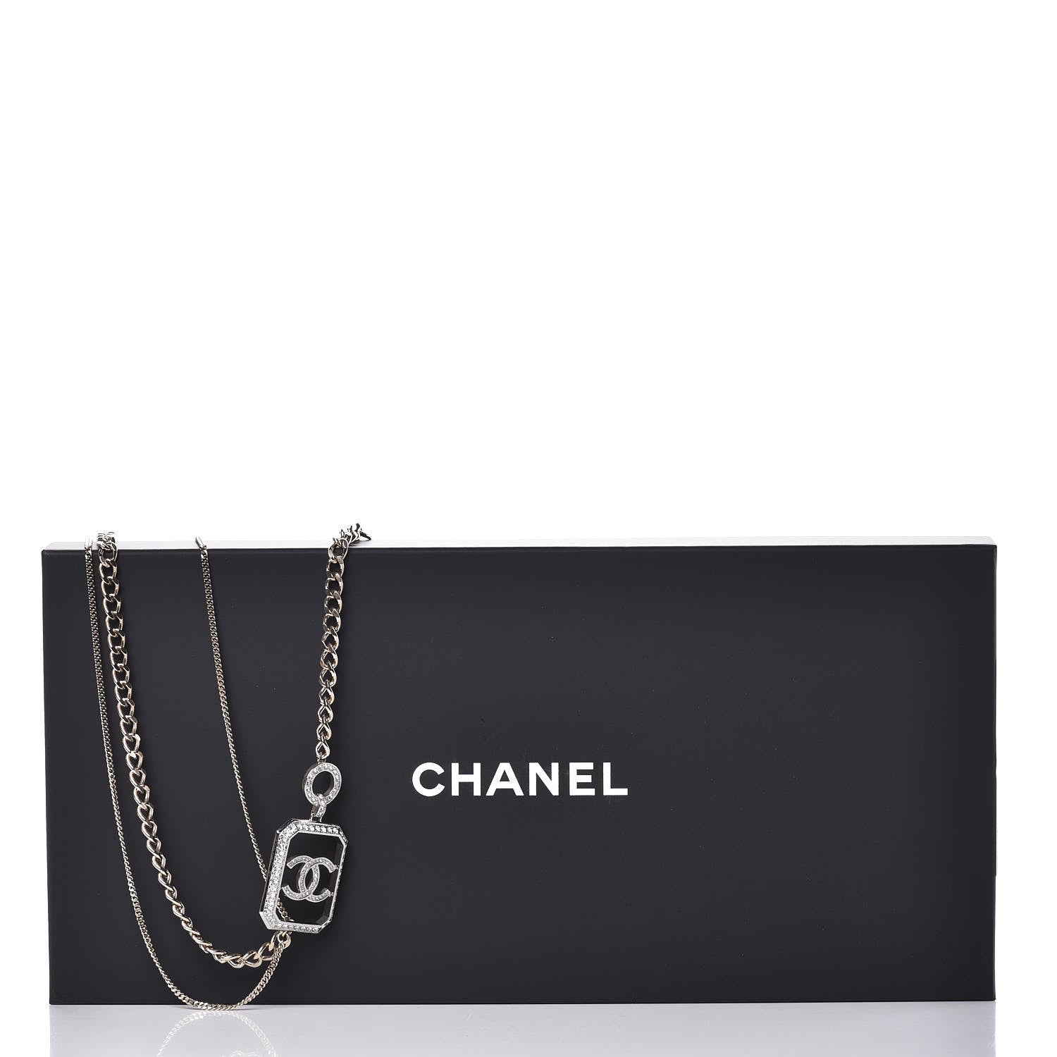 Chanel Crystal Chain CC Multi Strand Necklace Gold 6 of 6