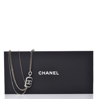 Chanel Crystal Chain CC Multi Strand Necklace Gold 6 of 6