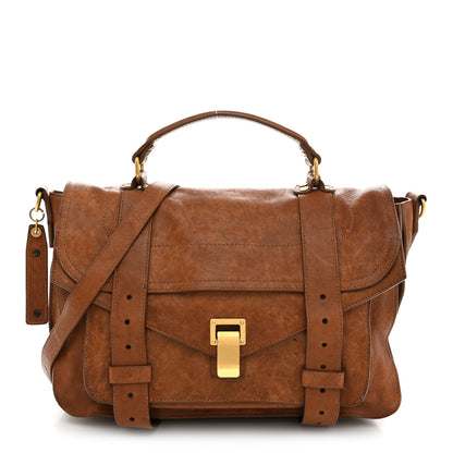 Proenza Schouler Lambskin Medium PS1 Satchel Saddle 1 of 15