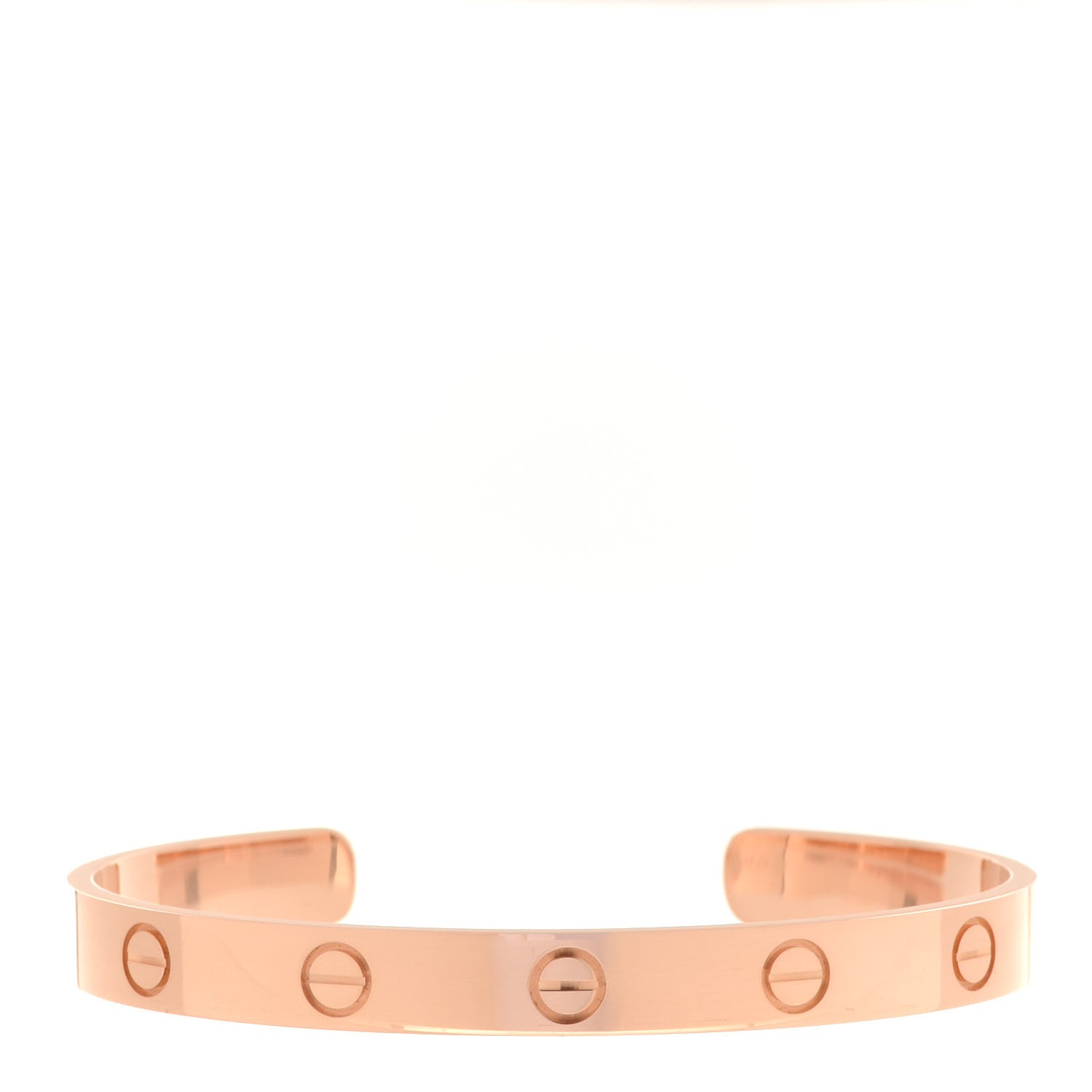 Cartier 18K Pink Gold LOVE Cuff Bracelet 17 1 of 4