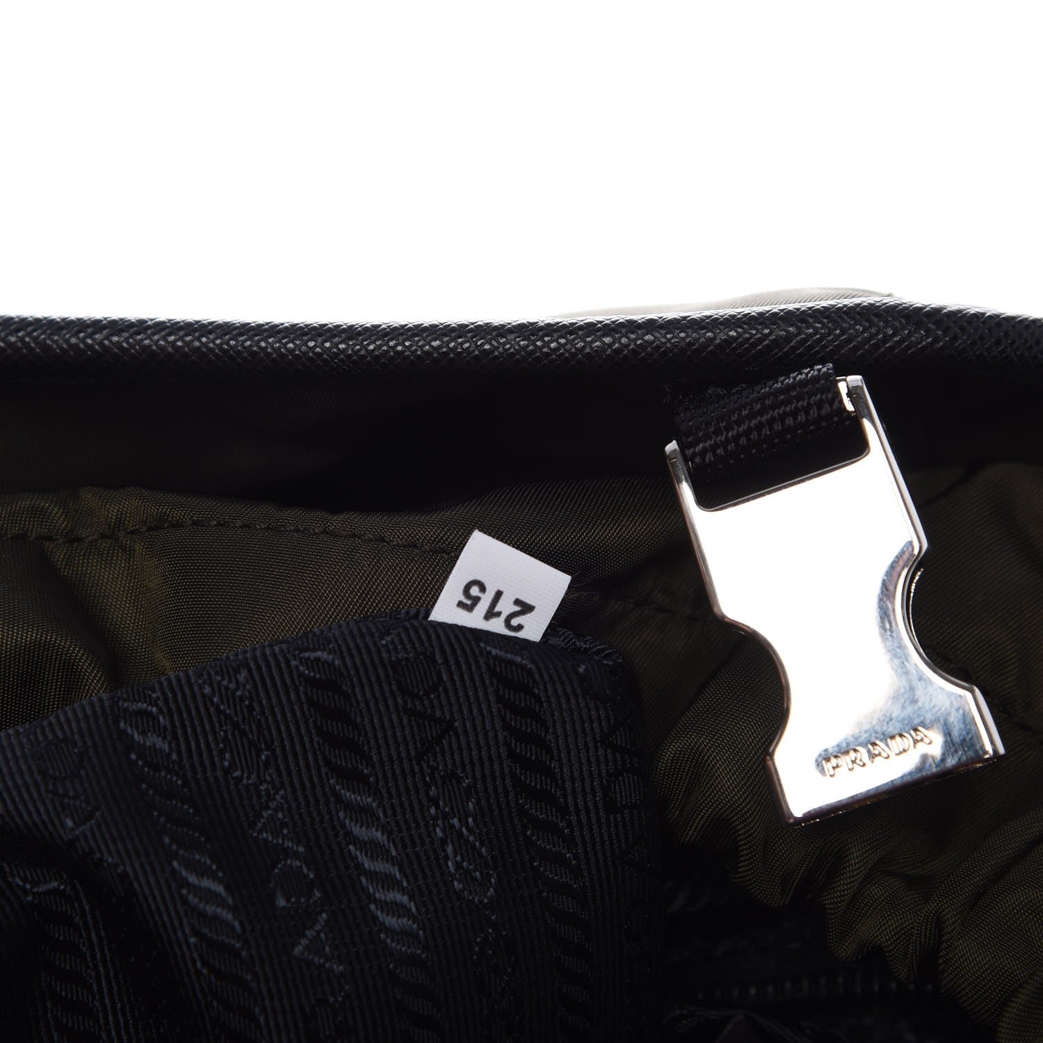 Prada Tessuto Nylon Letteri Double Buckle Backpack Mimetico 7 of 10