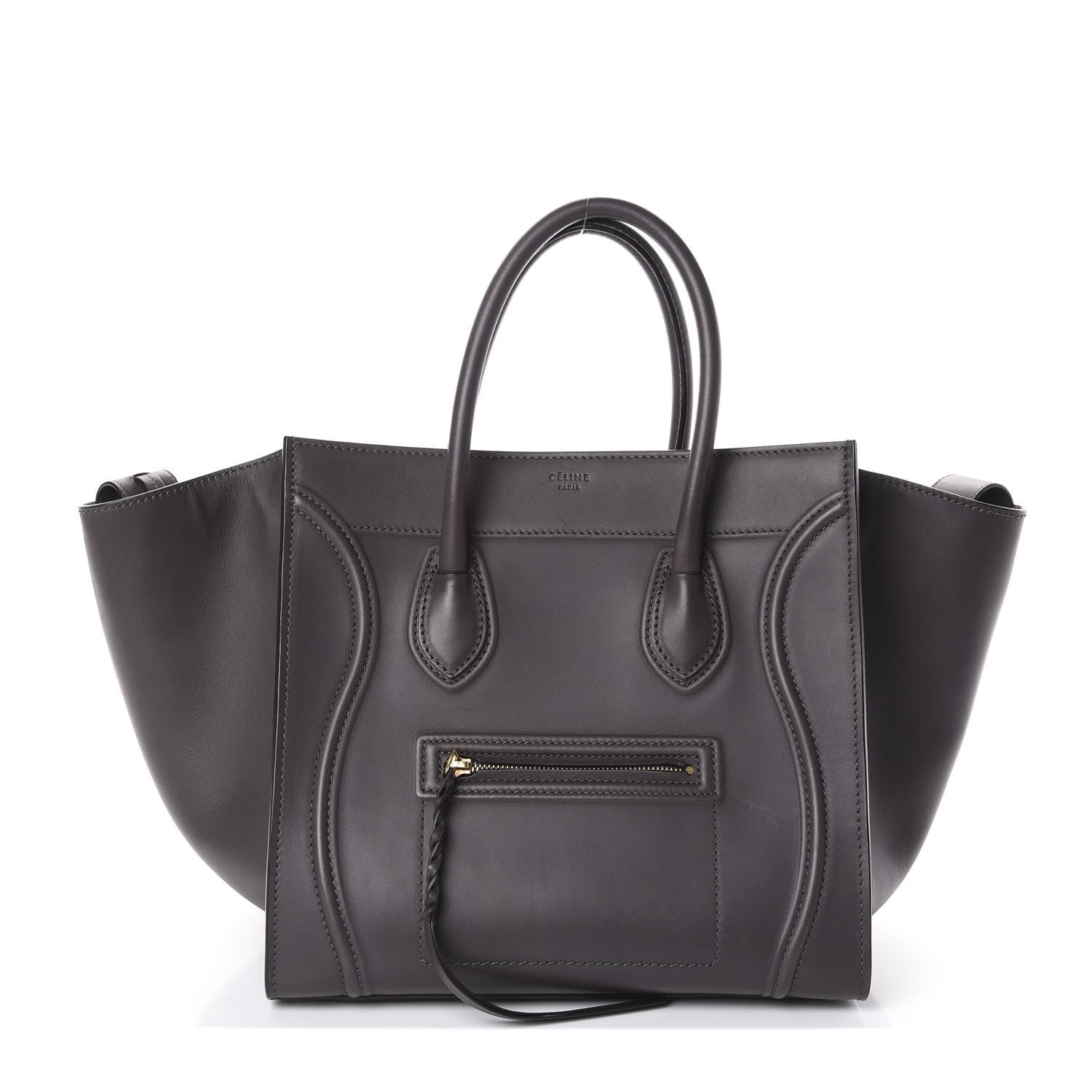 Celine Smooth Calfskin Medium Phantom Luggage Grey 1 of 9