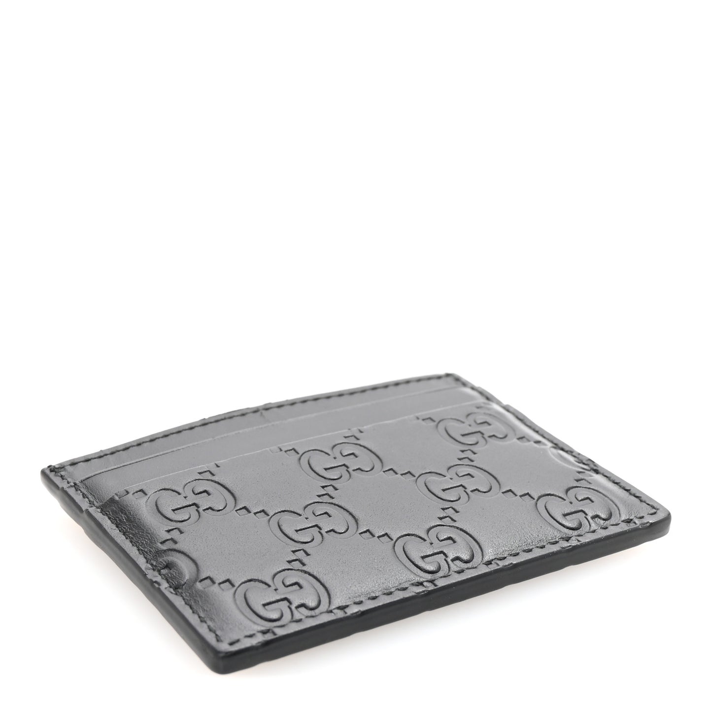 Guccissima Card Holder Black
