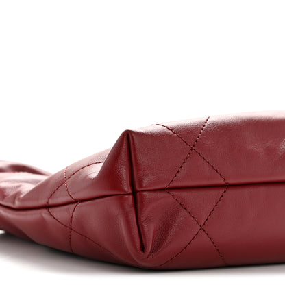 Chanel Shiny Calfskin Quilted Mini Chanel 22 Red 9 of 11