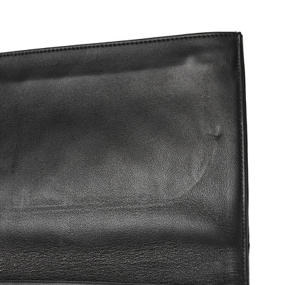 Chanel Lambskin Strass Crystal Peace Sign Emoji Fold Over Clutch Black 10 of 10