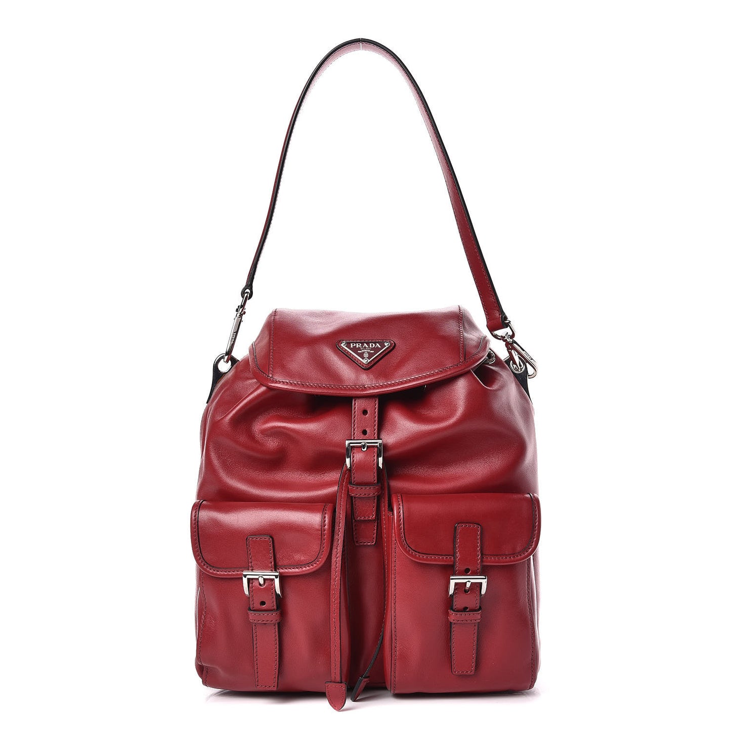 Soft Calf Shoulder Bag Rubino
