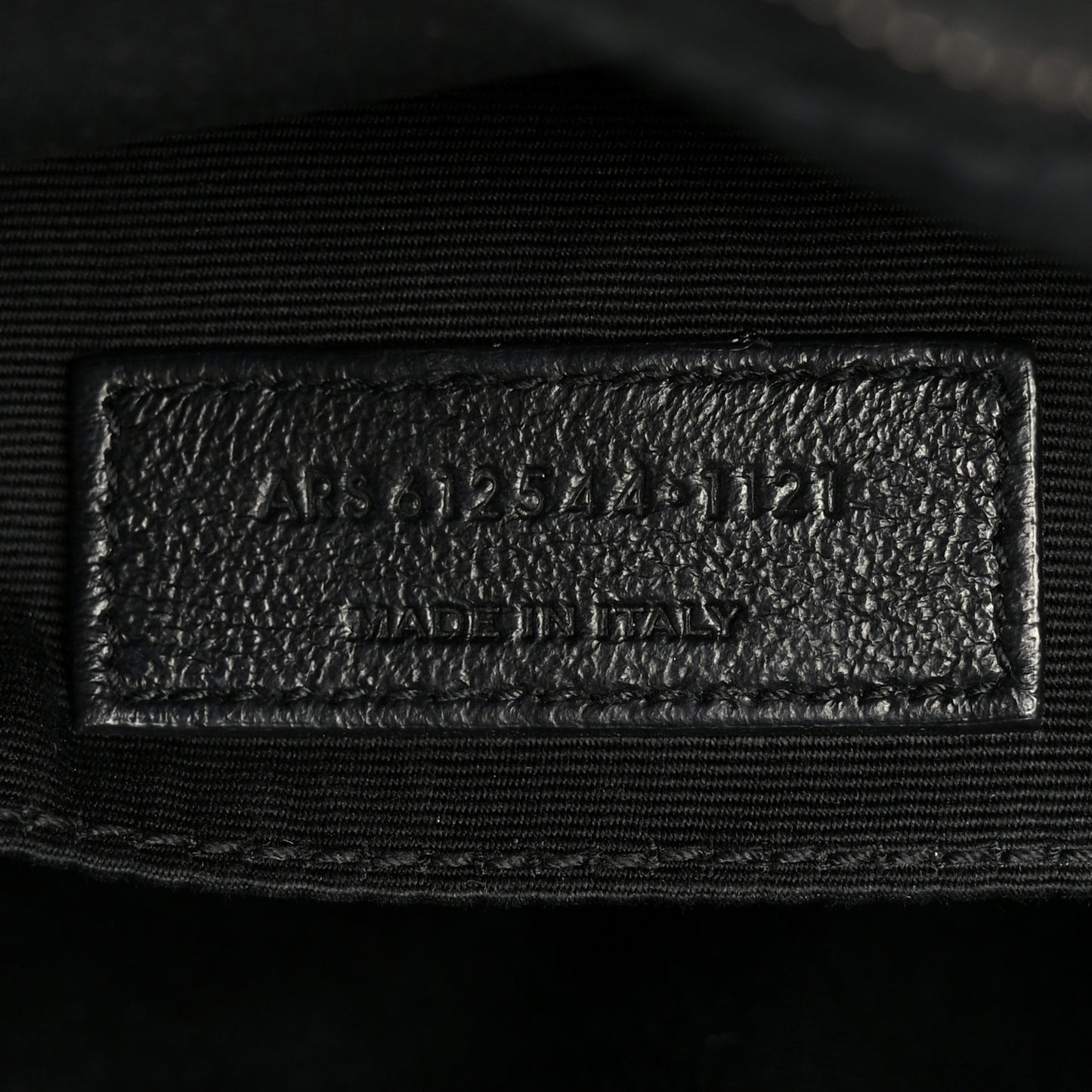 Calfskin Matelasse Monogram Lou Camera Bag Black