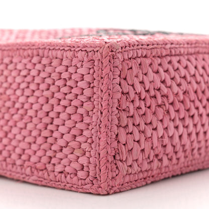 Loewe X PAULA'S IBIZA Raffia Font Tote Sunset Pink 9 of 10