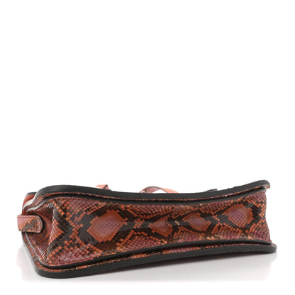 Gucci Snakeskin Small Jackie Shoulder Bag Deep Paprika Rocky 3 of 12