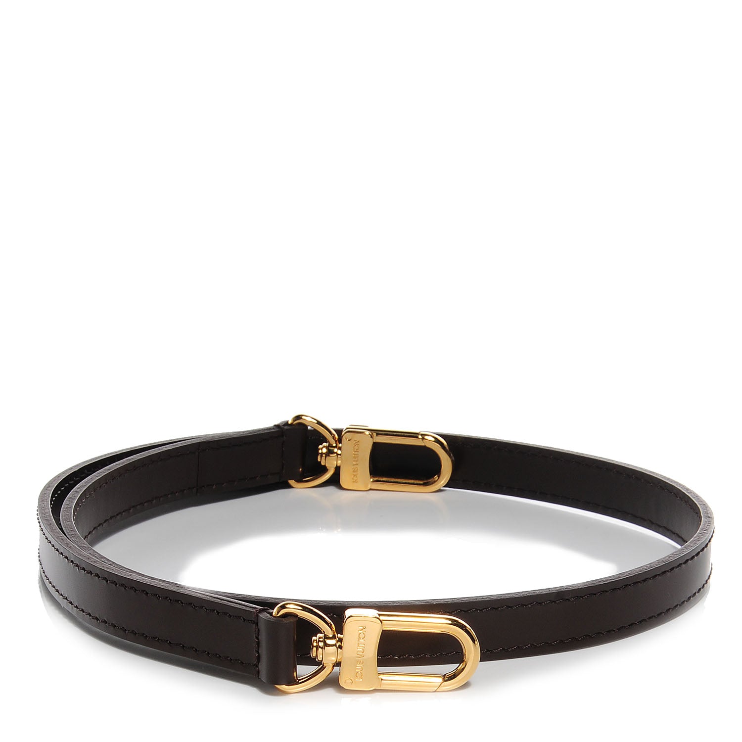 Louis Vuitton Leather Short Shoulder Strap Brown 1 of 3