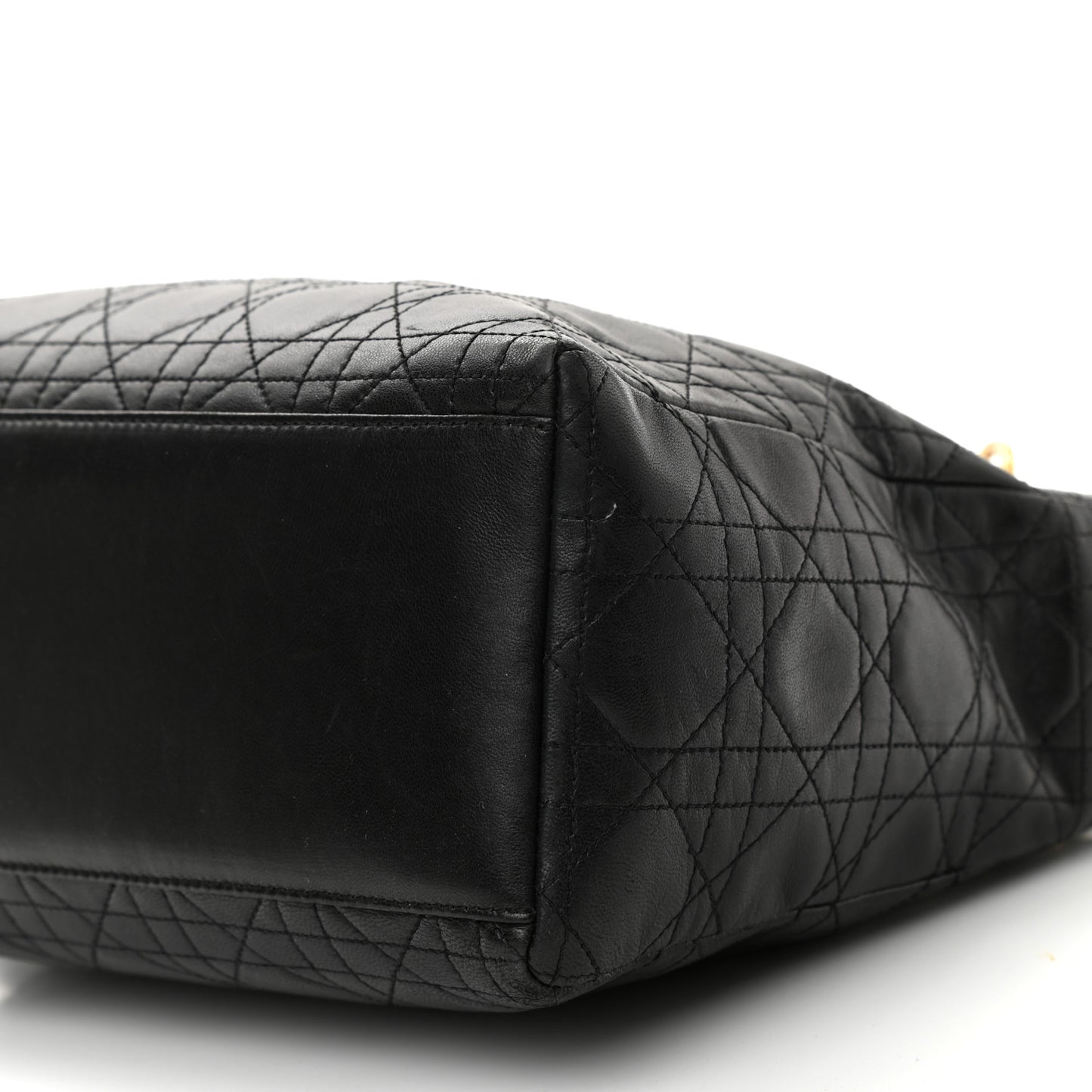 Lambskin Cannage Medium Lady Dior Black