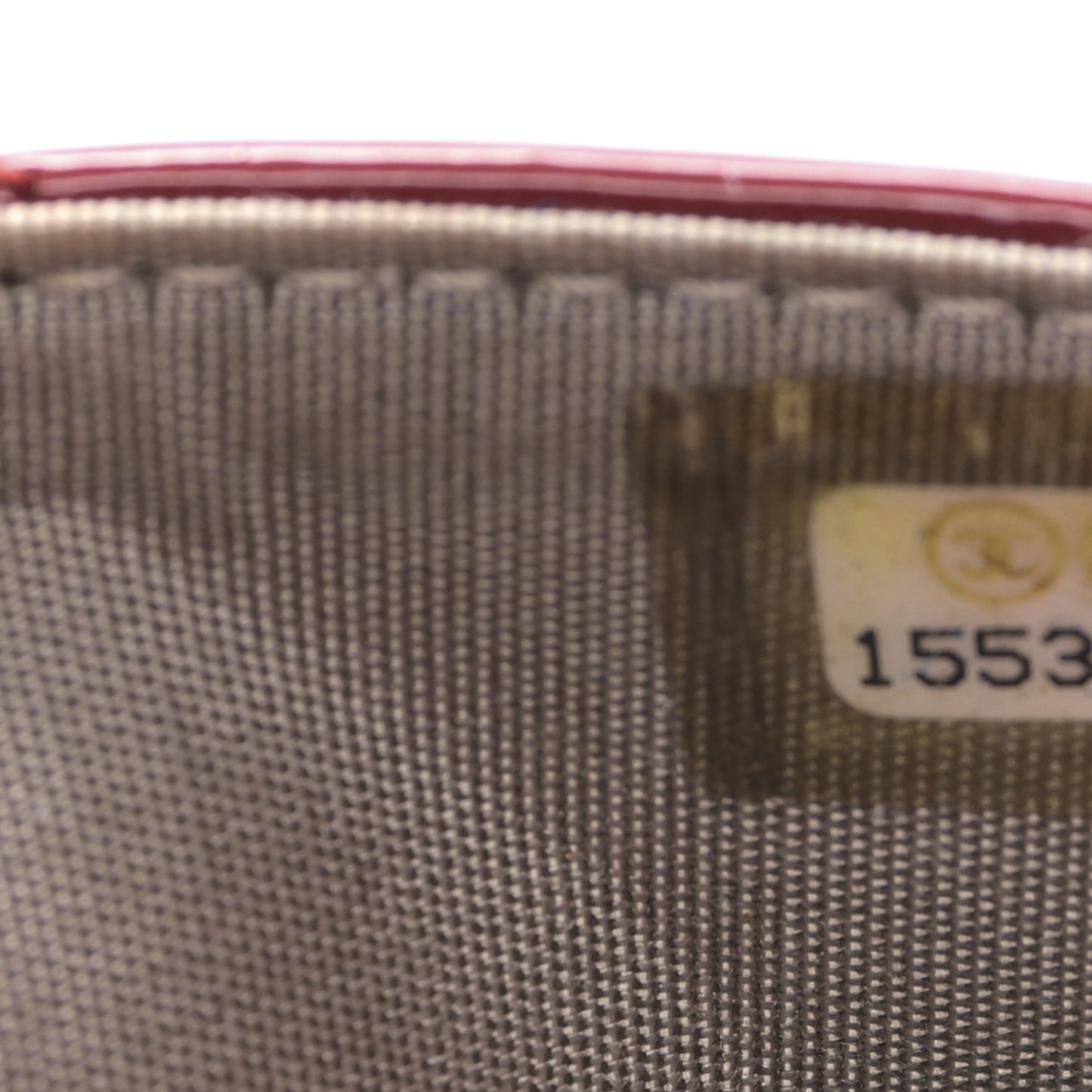 Patent Quilted Brilliant Wallet On Chain WOC Red