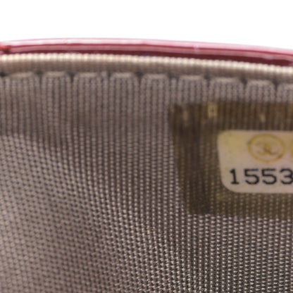 Chanel Patent Quilted Brilliant Wallet On Chain WOC Red 8 of 11