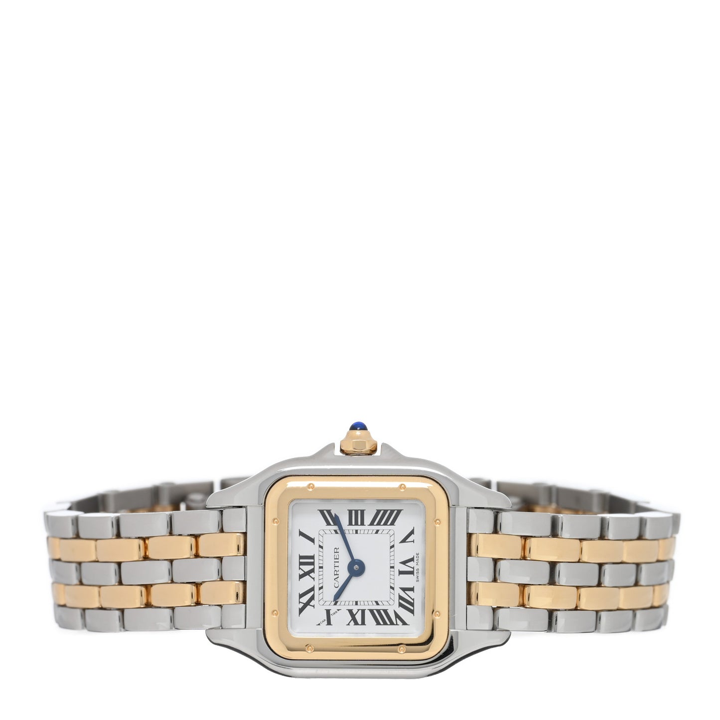Stainless Steel 18K Yellow Gold 22mm Panthere Quartz Watch