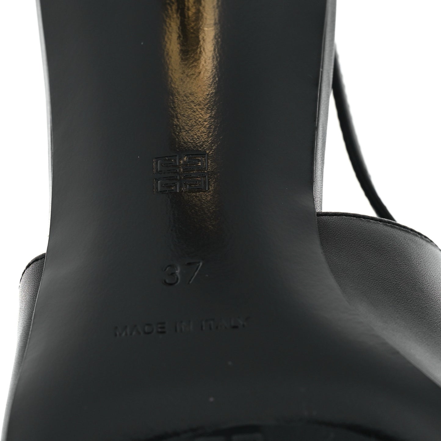 Calfskin G Cube 50mm Slingback Pumps 37 Black