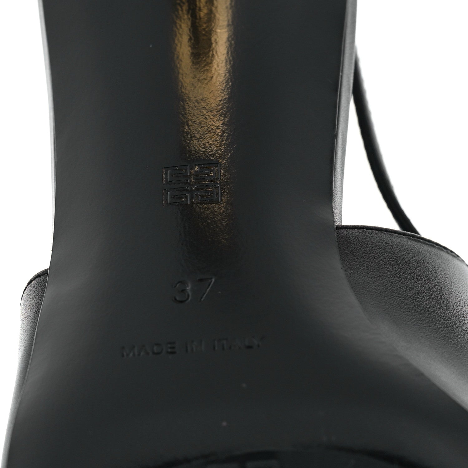 Givenchy Calfskin G Cube 50mm Slingback Pumps 37 Black 7 of 9
