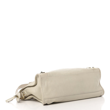 Balenciaga Chevre Gold Metallic Edge Hardware City Ivoire 4 of 10