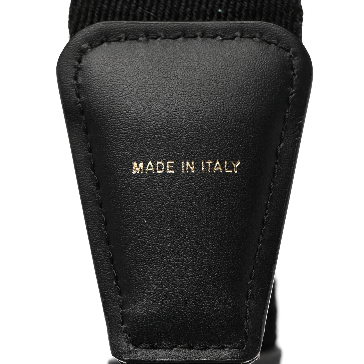 Fendi Jacquard Ribbon Vitello King FF Bi-Color Intreccio Adjustable Strap You Black 4 of 5