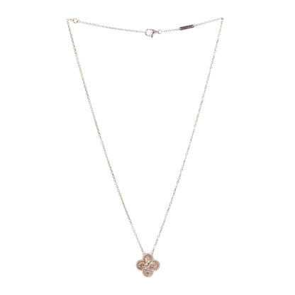 Van Cleef & Arpels 18K Rose Gold Vintage Alhambra Pendant Necklace 3 of 8