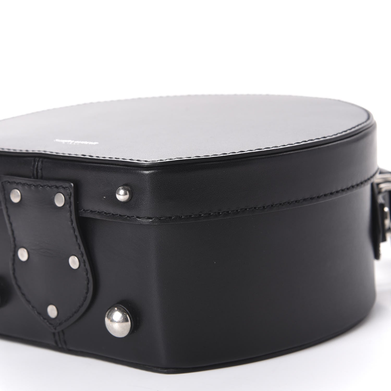 Saint Laurent Calfskin Small Mica Hat Box Black 7 of 11