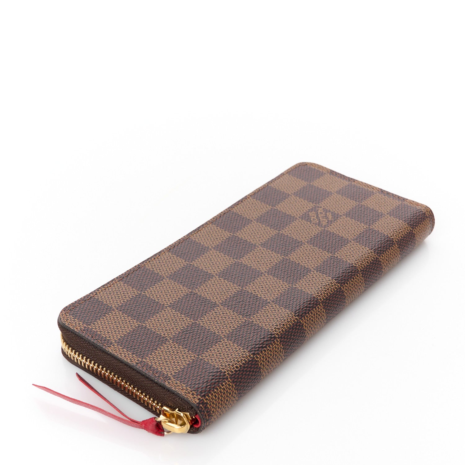Louis Vuitton Damier Ebene Clemence Wallet Cherry 4 of 8