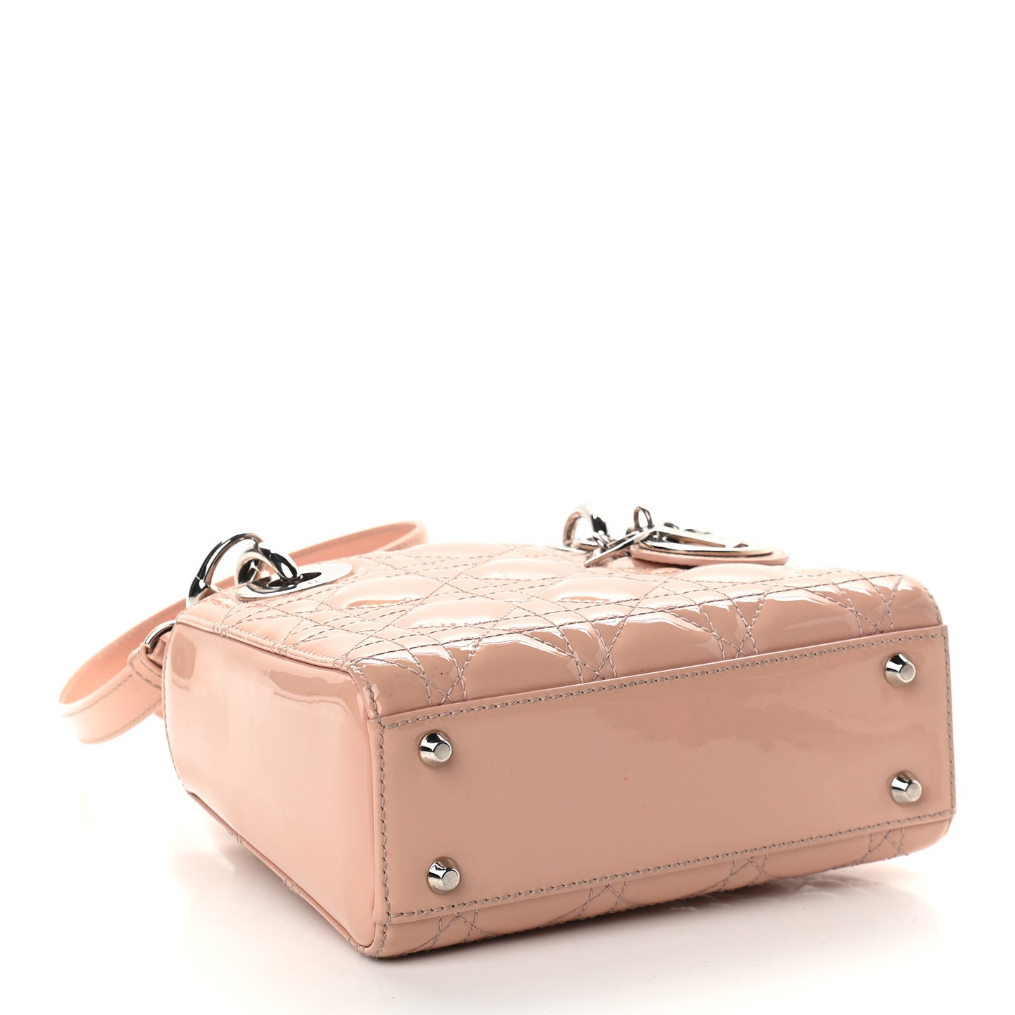 Patent Cannage Mini Lady Dior Light Pink