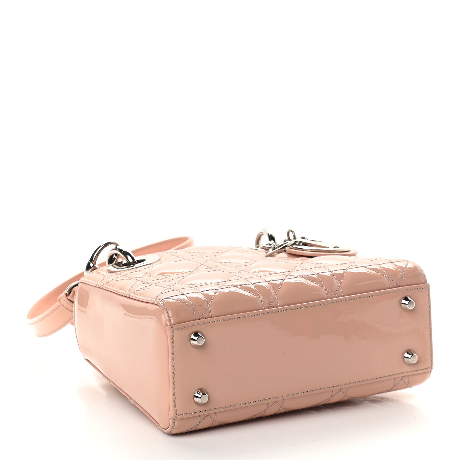 Christian Dior Patent Cannage Mini Lady Dior Light Pink 4 of 8
