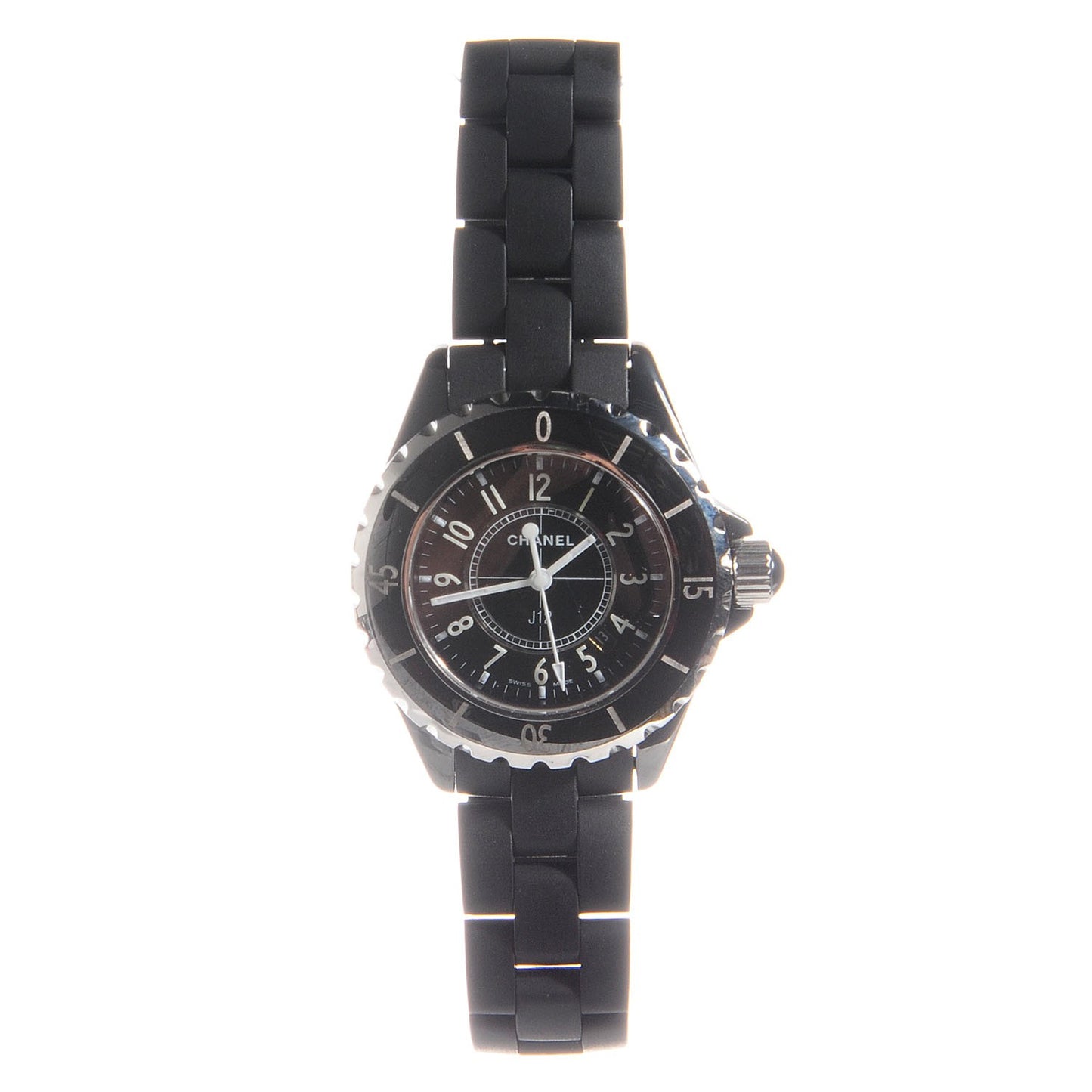 Stainless Steel Ceramic 33mm J12 Quartz Watch Black