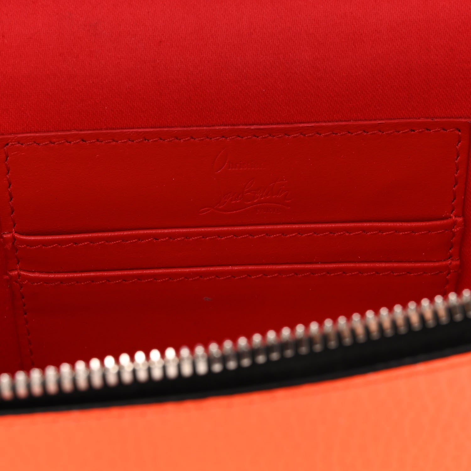 Christian Louboutin Calfskin Kypipouch Small Top Handle Messenger Bag Orange 6 of 9