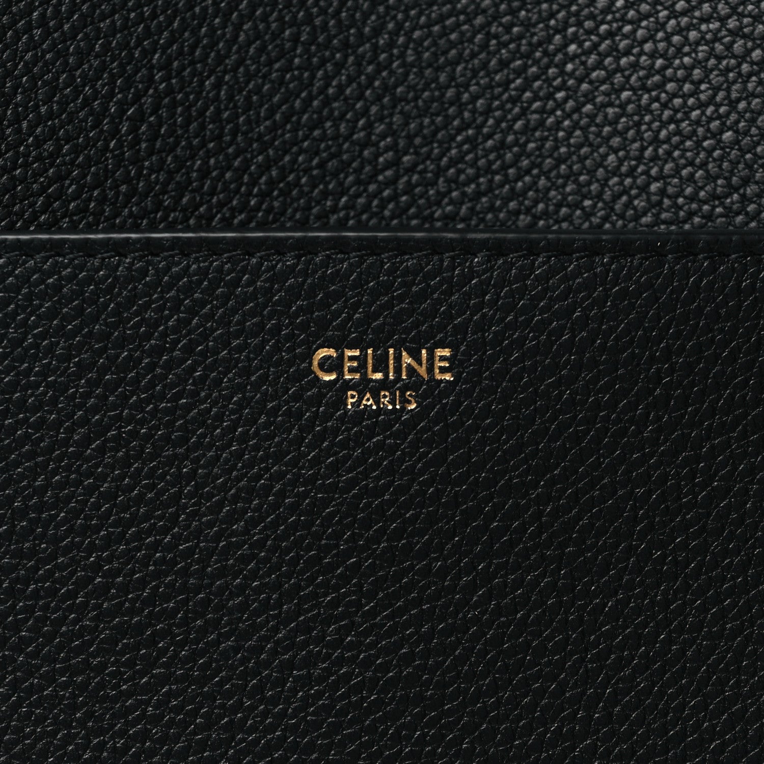 Celine Soft Grained Calfskin Sangle Bucket Bag Black 6 of 11