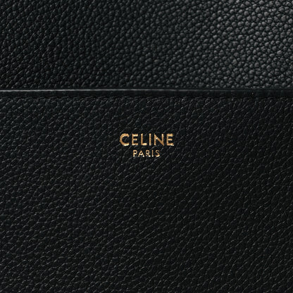 Celine Soft Grained Calfskin Sangle Bucket Bag Black 6 of 11