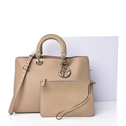 Christian Dior Bullcalf Large Diorissimo Tote Beige Petale 22 of 22