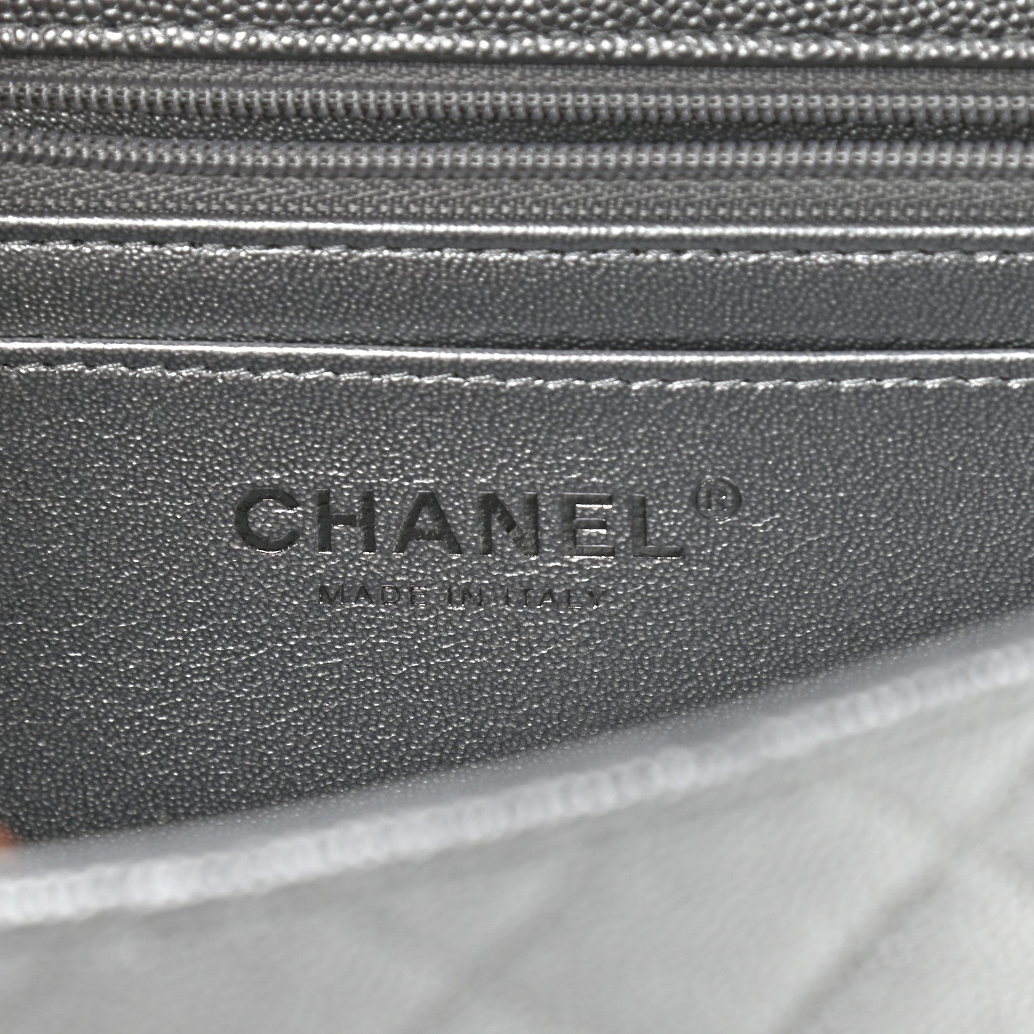 Chanel Metallic Caviar Quilted Mini Top Handle Rectangular Flap Silver 6 of 11