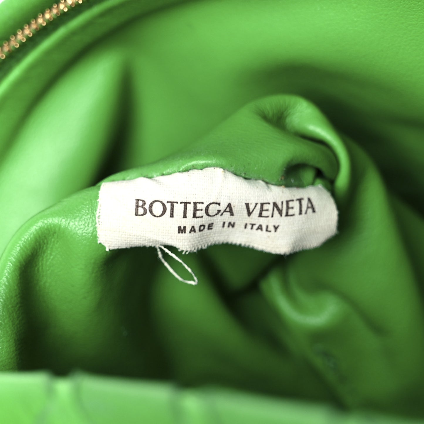 Nappa Intrecciato Flat Zip Pouch Parakeet